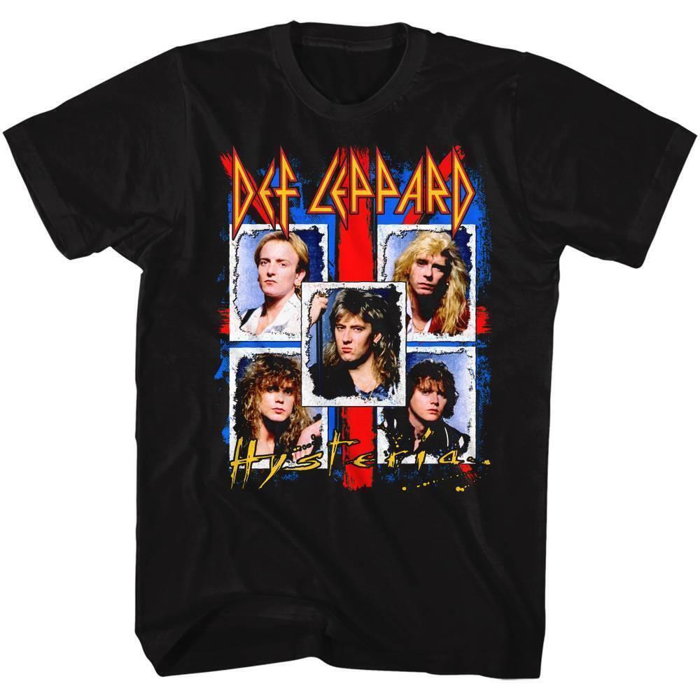 Def Leppard Ugly Hysteria Black Adult T Shirt
